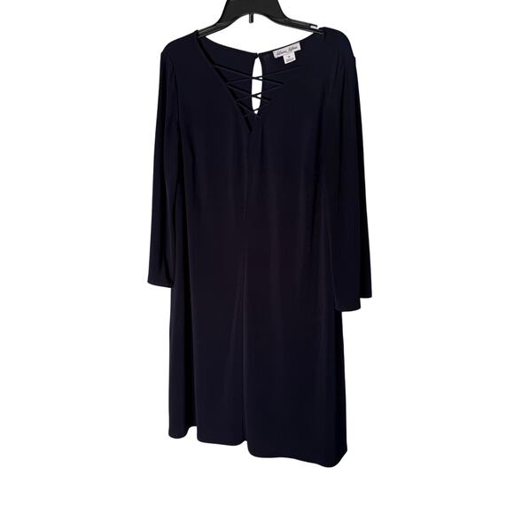 Laura Jeffries Women's Size 16 Dress Plus Navy - Picture 1 of 5
